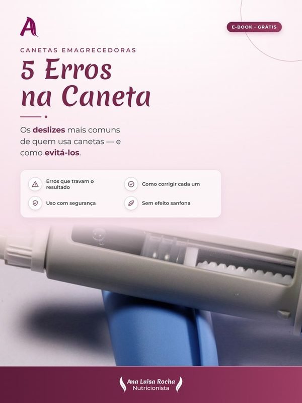 Capa do e-book 5 Erros na Caneta Emagrecedora