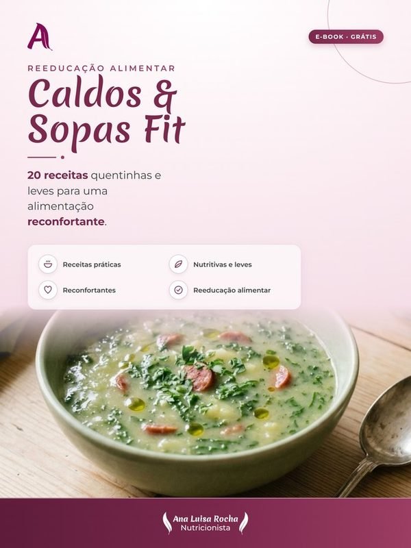 Capa do e-book Caldos & Sopas Fit